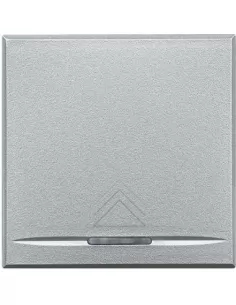 Variateur à bouton-poussoir transparent Bticino Axolute HC4413 pour charges résistives de 60 à 500 W et transformateurs ferromag